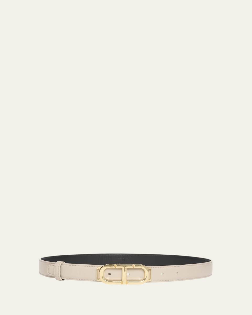 Box Palmellato Leather Belt